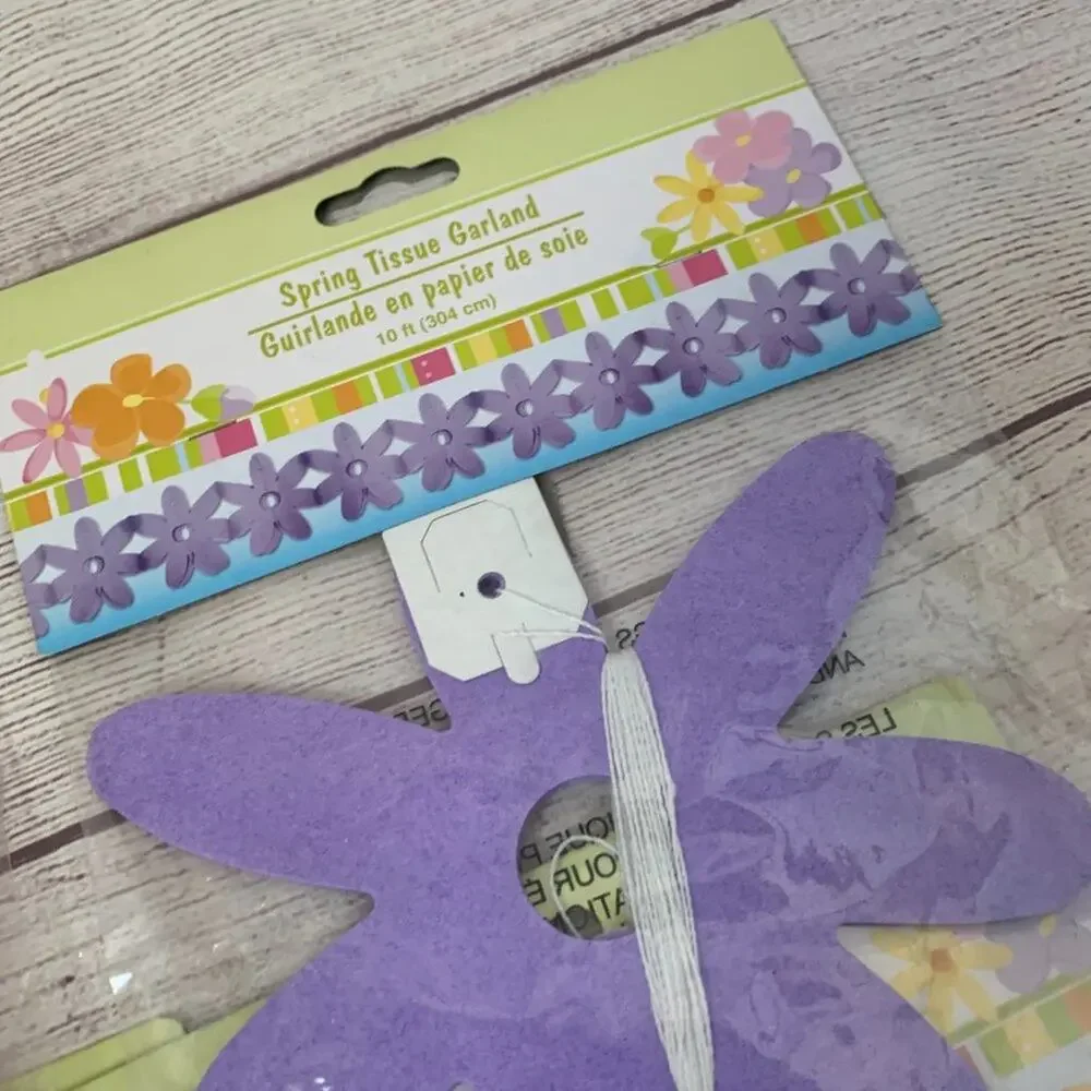 Spring Flower Garland and Decoration Bundle 4 Flower Garland 2 Standing Flowers
